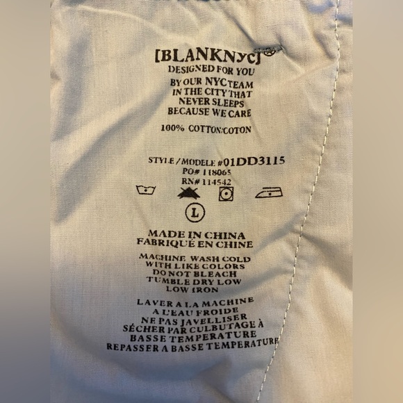 BLANK NYC 🛍️💕💞STAND STRONG Women's Paperbag Wide Leg Jean- NWT -Size L - Picture 8 of 12